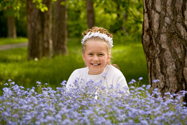 Crown of the natural flower for First Communion in events Crown of natural flowers for First Communion