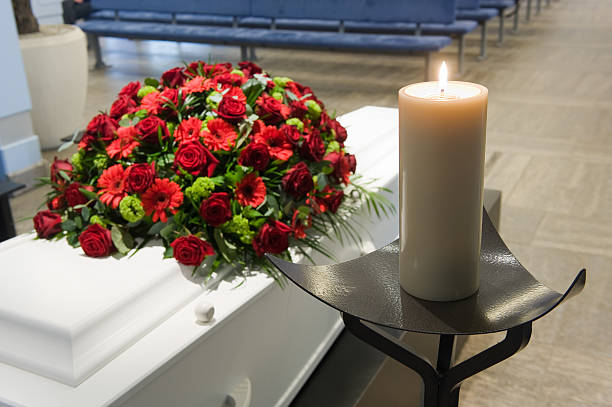Garland Funeral crown of the red flower